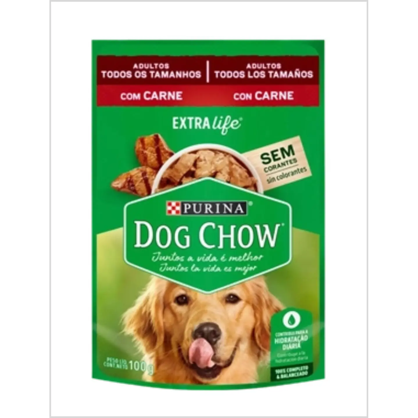 Dog Chow Todos Los Tamaños C/Carne 100 Gr