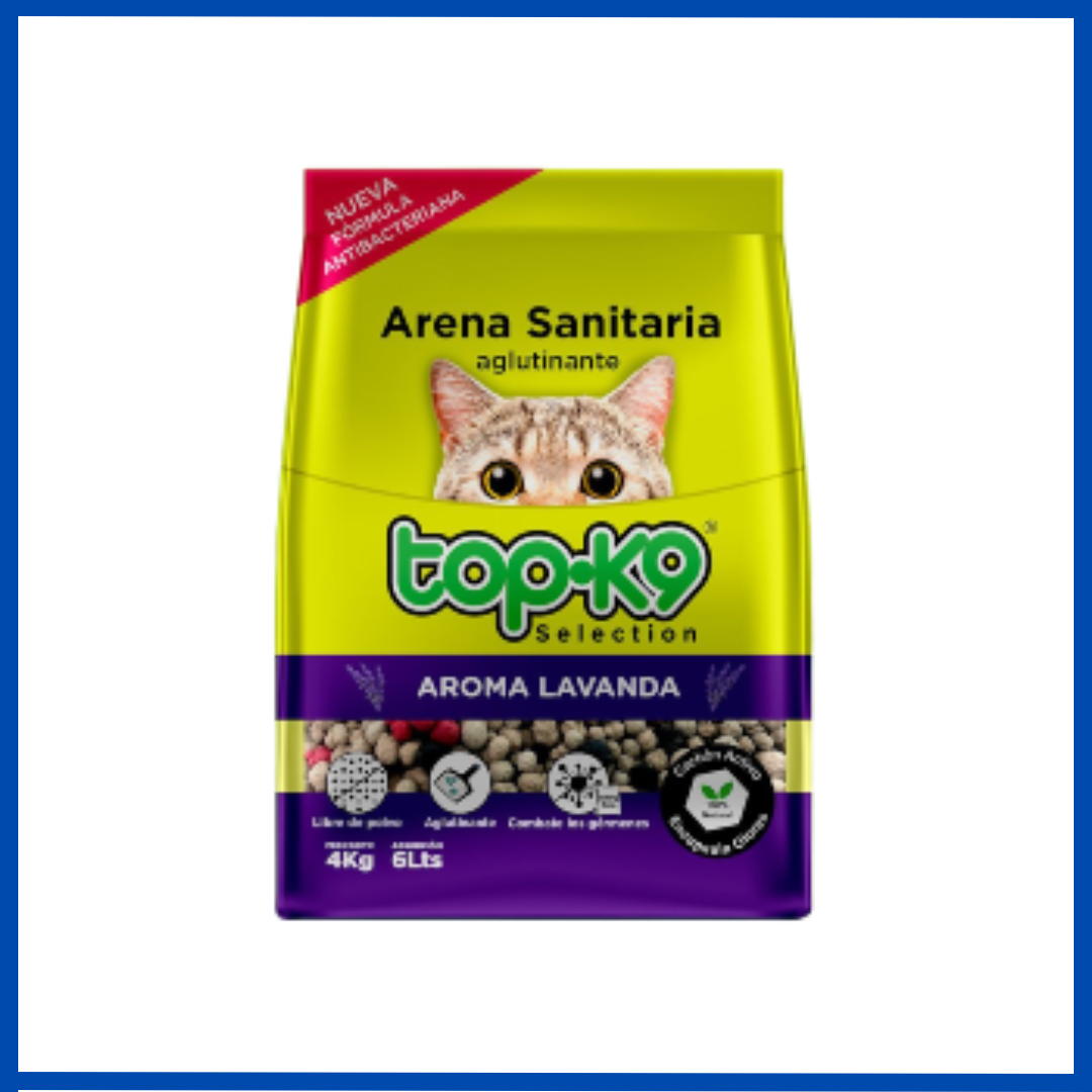 Topk9 Arena Aglutinante Lavanda 4 Kg