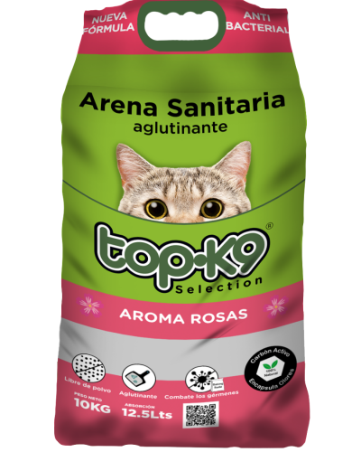 Topk9 Arena Aglutinante Rosas 10 Kg