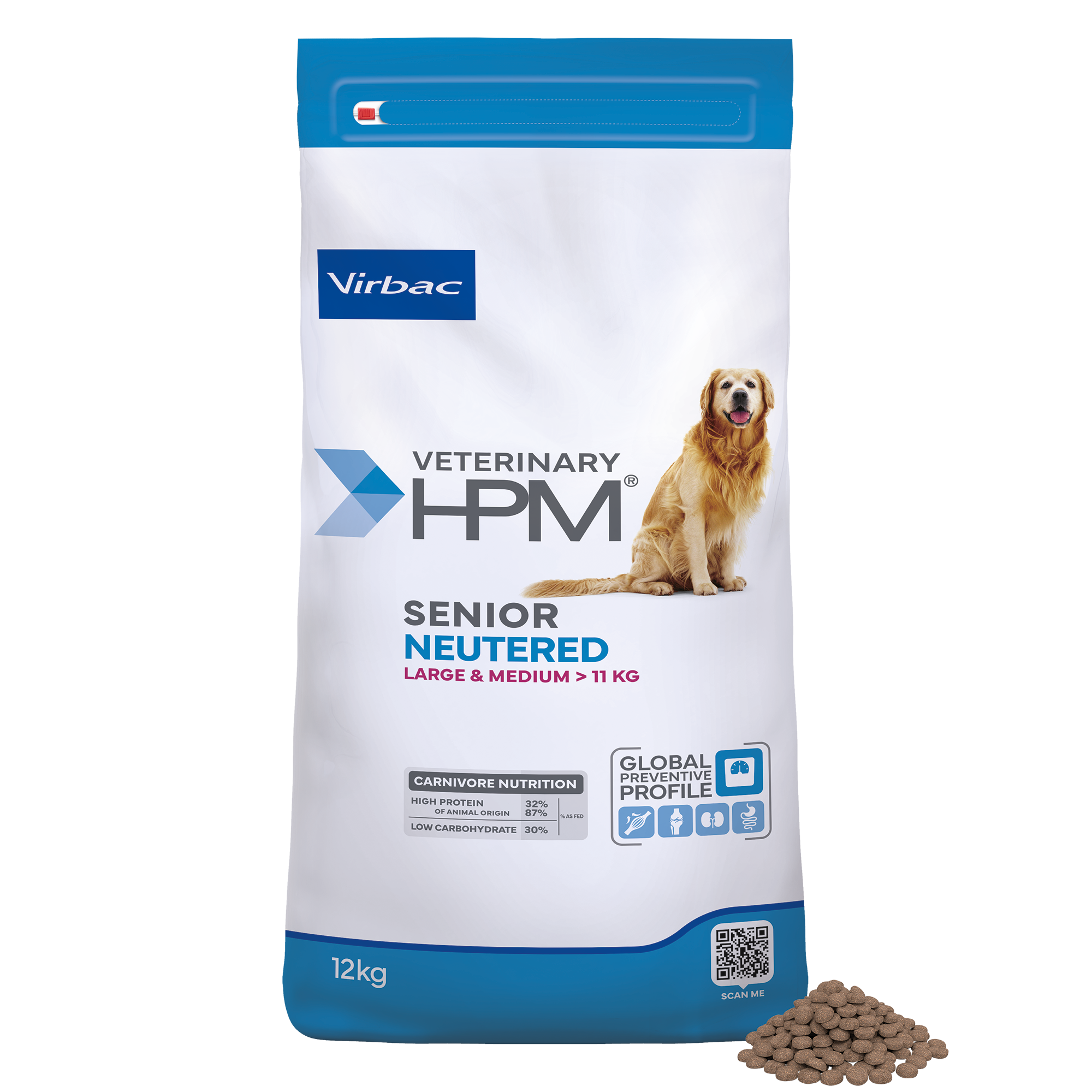 Hpm Virbac Senior Neutered Dog Large & Medium 12 Kg
