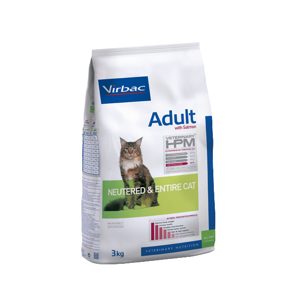 Virbac Hpm Adult Salmon Neutered & Entire Cat 3 Kg