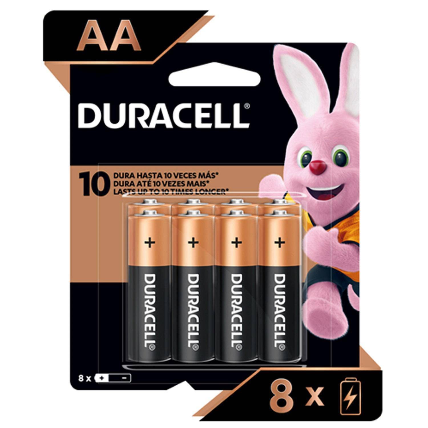 Pack 8 Pilas Duracell AA Alcalina Por Mayor a Pedido