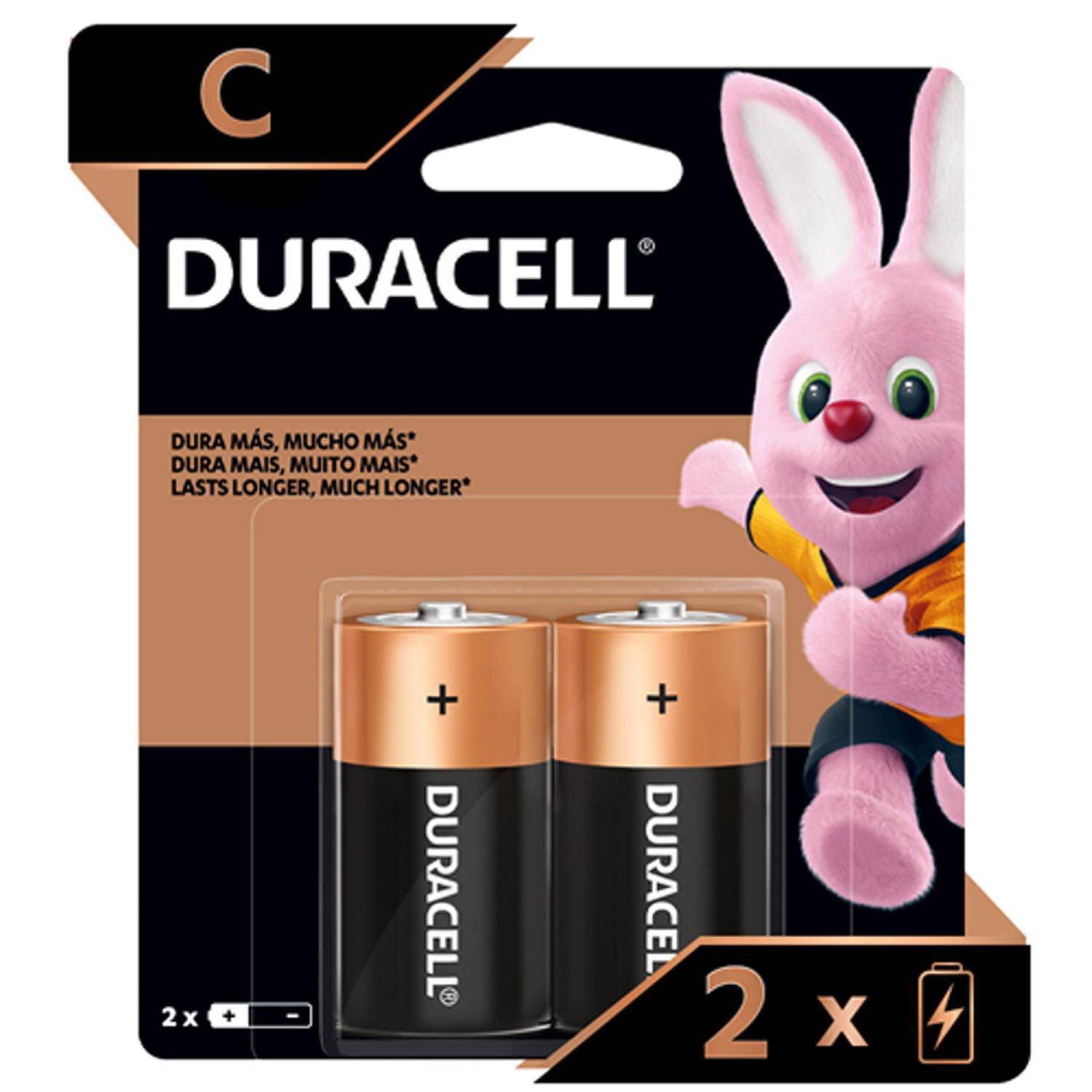 Pack 2 Pilas Duracell C Alcalina Por Mayor a Pedido