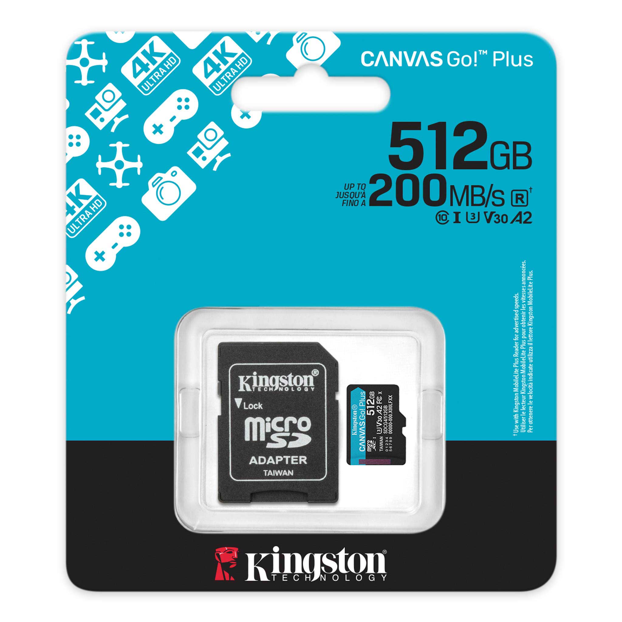 microSD Kingston Canvas Go! Plus 512 GB