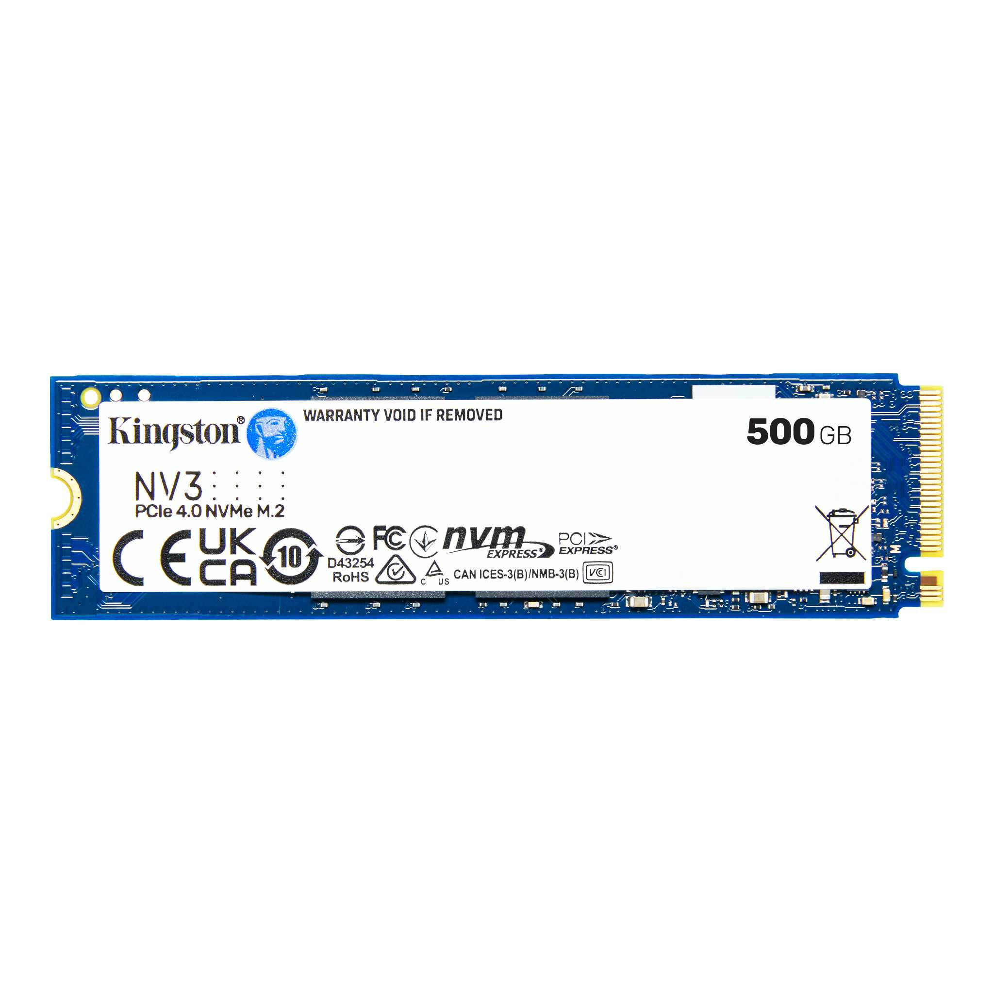 SSD Kingston NV3 500 GB M.2 2280 NVMe PCIe 4.0