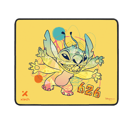 Mousepad Xtech XTA-D100ST-YL Disney Stitch amarillo