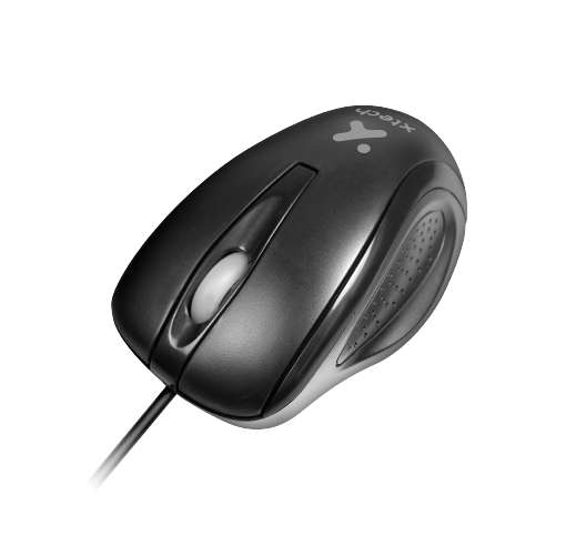 Mouse Xtech XTM-175 USB 1000 DPI de 3 botones negro