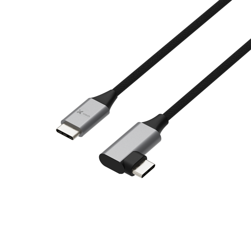 Cable USB-C Xtech XTC-531 60 W 3 m con conector en L