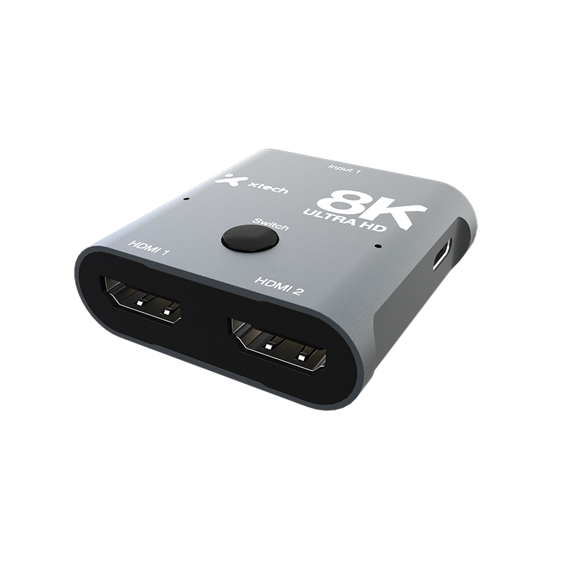 Switch HDMI 2.1 Xtech XHA-440 bidireccional 8K 60 Hz