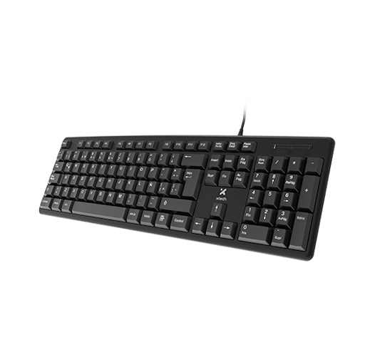 Teclado Xtech XTK-092S USB en español de 105 teclas negro