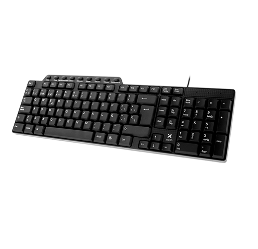 Teclado multimedia Xtech XTK-160S USB en español negro