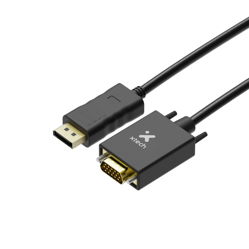 Cable adaptador Xtech XTC-377 DisplayPort a VGA 1,7 m Full HD
