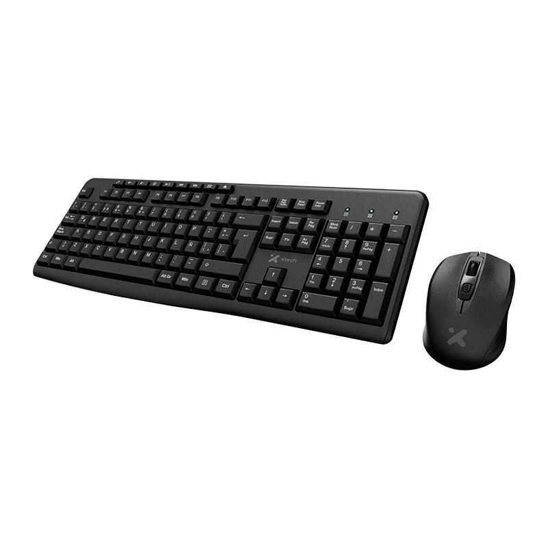 Kit teclado y mouse inalámbrico Xtech XTK-311S español 2,4 GHz