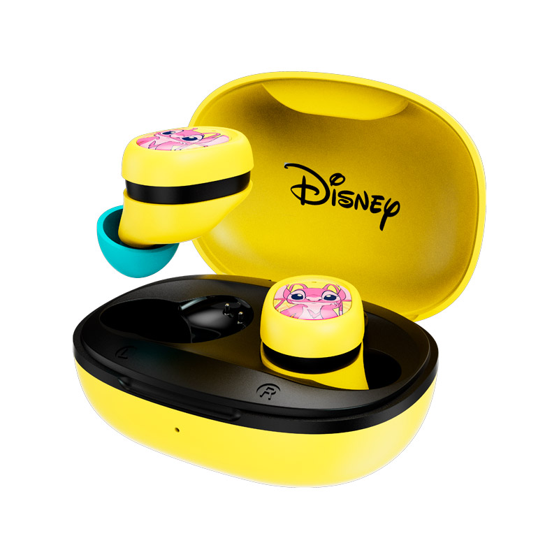 Audífonos Xtech Disney Stitch XTH-D701ST-YL Bluetooth TWS amarillos