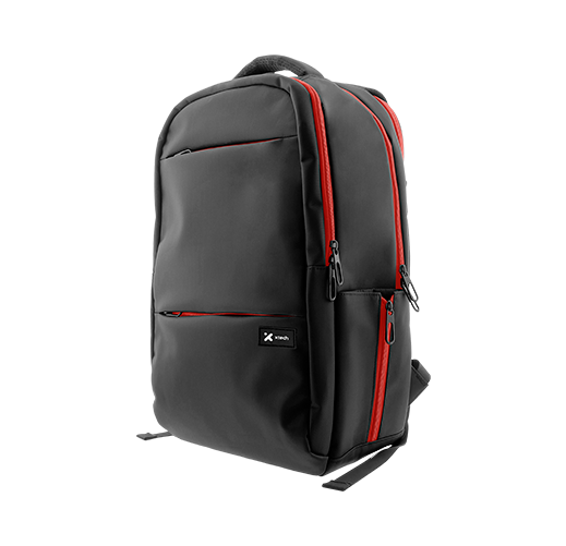 Mochila gamer Xtech Insurgent XTB-507 para notebook de 17 pulgadas negra y roja
