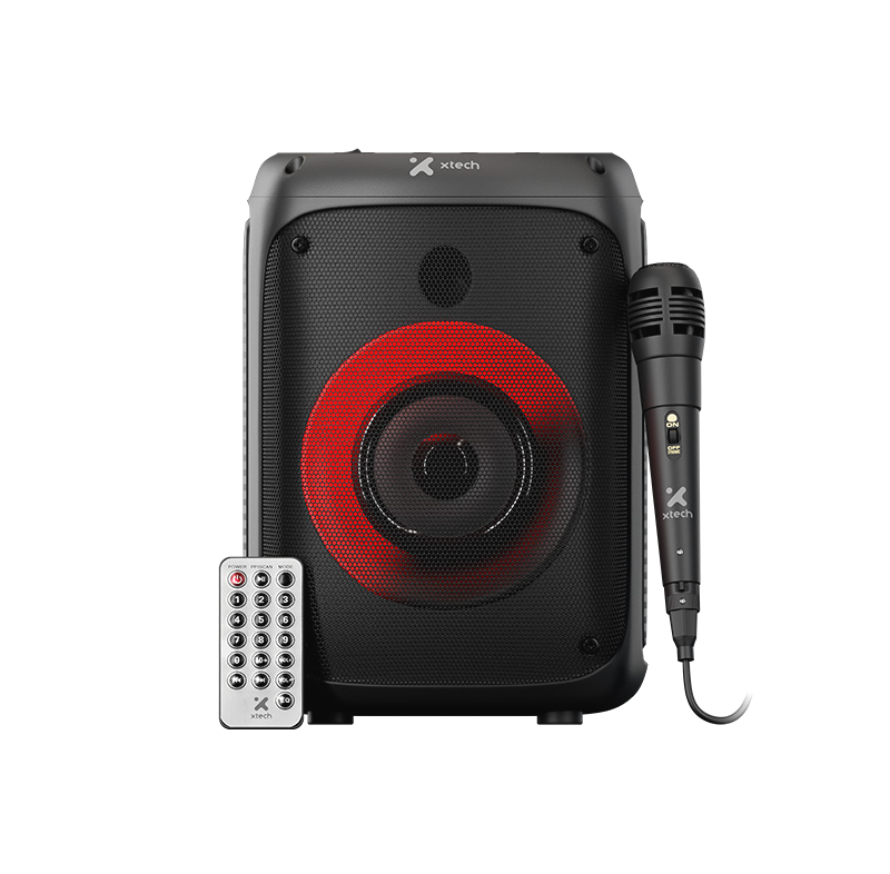 Parlante karaoke Xtech SonicBloom XTS-661 10 W con micrófono y LED