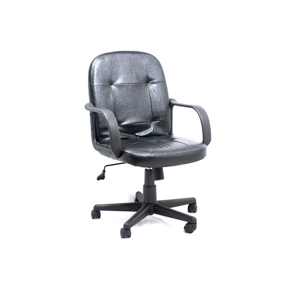 Silla ejecutiva Xtech AM160GEN27 con reposabrazos símil cuero negra