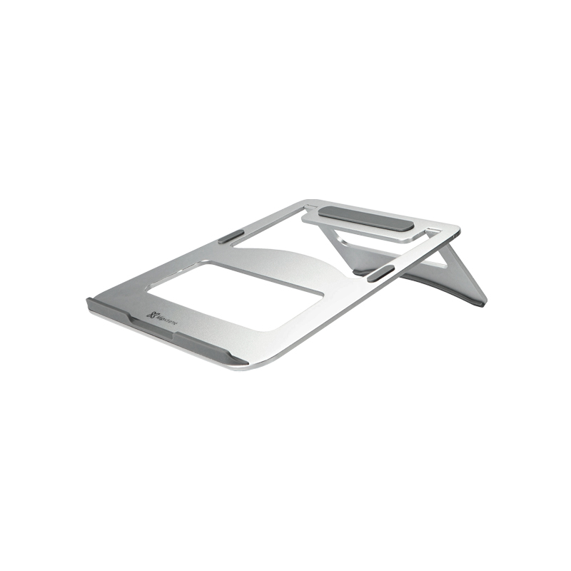 Soporte para notebook Klip Xtreme Podium KAS-001 de aluminio 11 a 15,6 pulgadas plateado