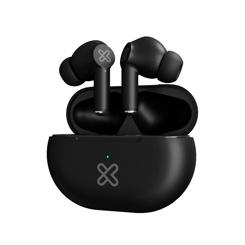 Audífonos TWS Klip Xtreme Buds-Fi KTE-015BK Bluetooth con 4 micrófonos ENC - Negro