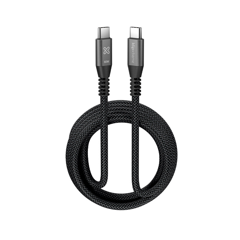 Cable USB-C a USB-C Klip Xtreme PowerGo 250 KAC-250-10FT 60 W 3 m negro