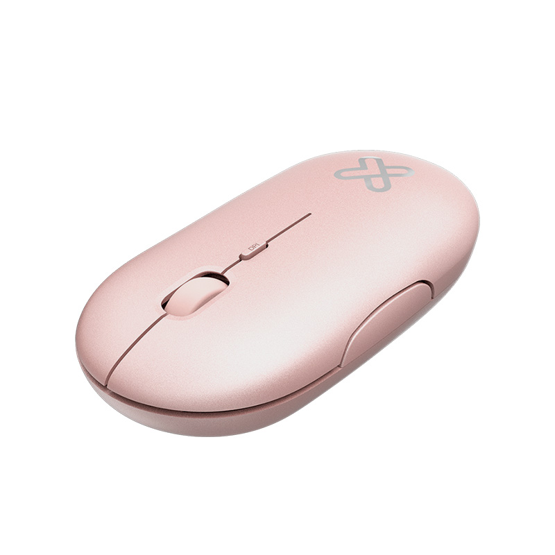 Mouse inalámbrico silencioso Klip Xtreme SlimSurfer KMW-415PK 1600 DPI rosado durazno