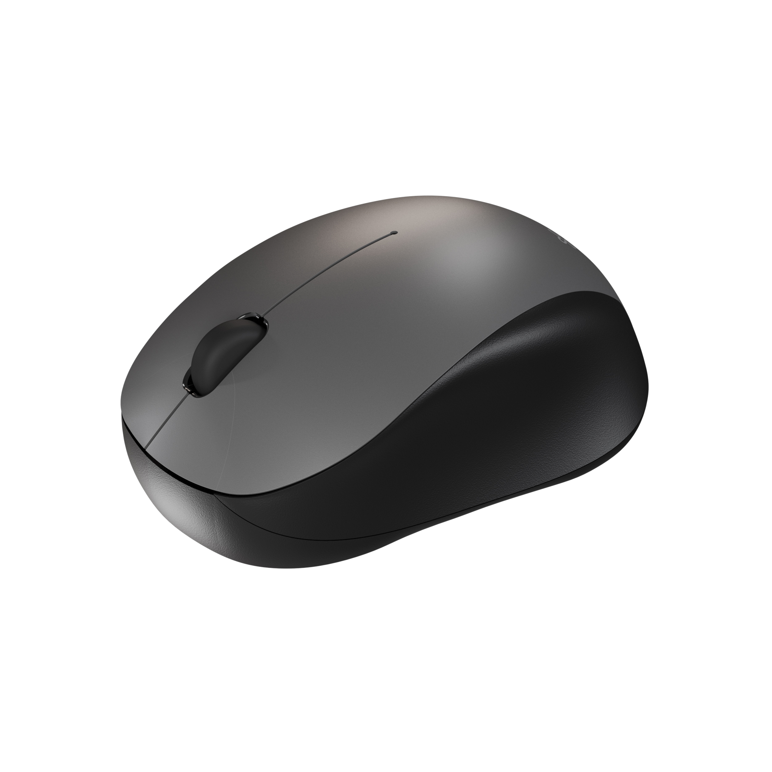 Mouse Bluetooth silencioso Klip Xtreme Furtive KMB-001GR 1600 DPI negro y gris