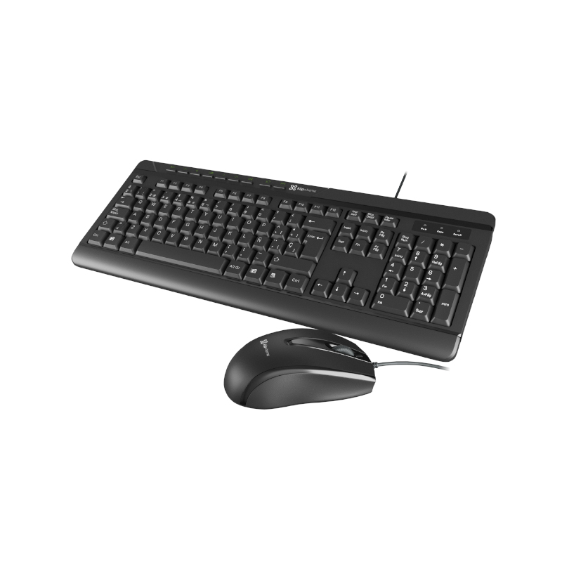 Combo teclado y mouse USB Klip Xtreme DeskMate KCK-251S en español negro