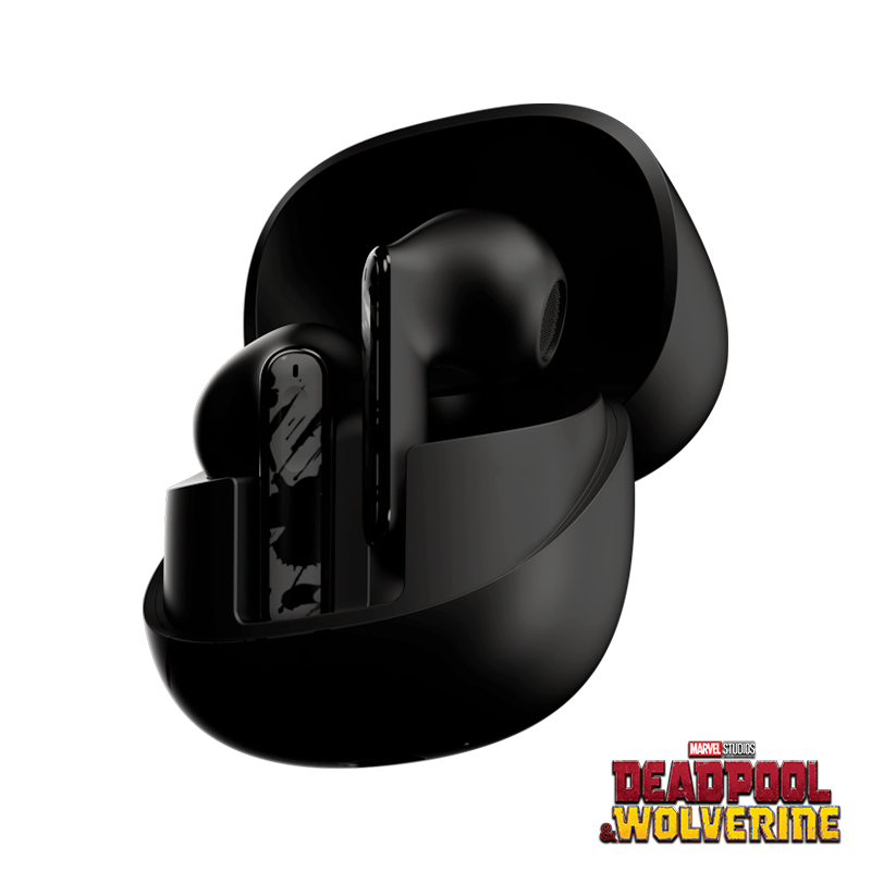Audífonos TWS Klip Xtreme TuneXbuds KTE-007MD Deadpool y Wolverine Bluetooth - Negro
