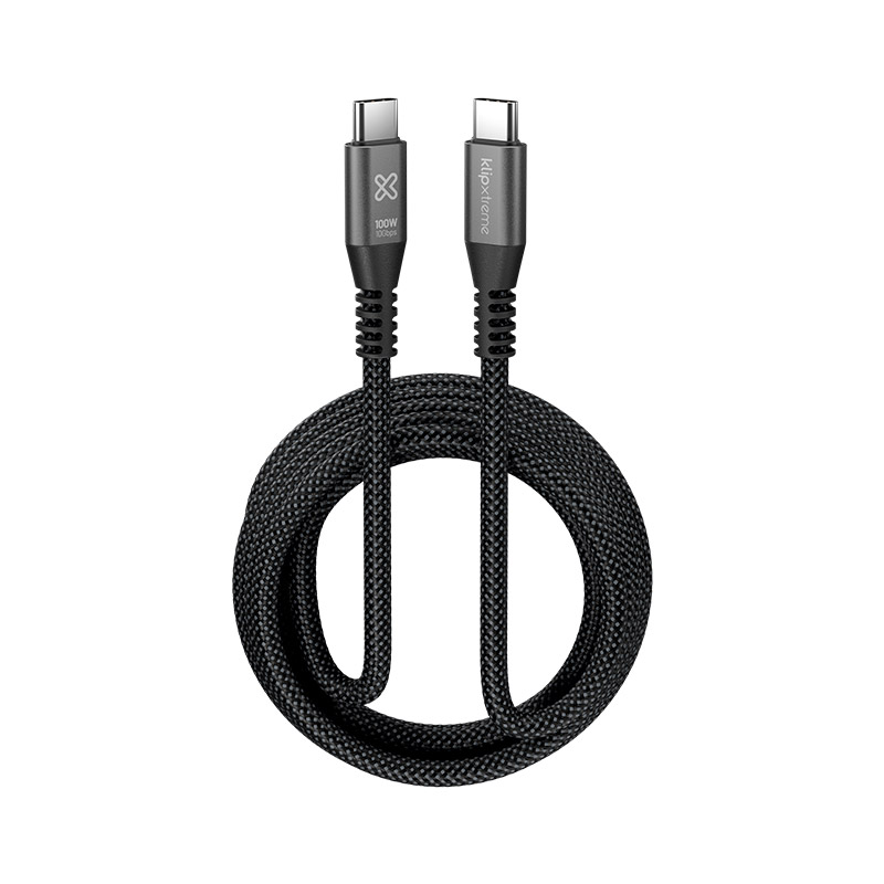 Cable USB-C a USB-C Klip Xtreme PowerGo 650 KAC-650-10FT 100 W 3 m negro