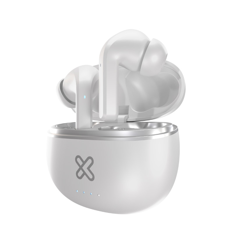 Audífonos TWS Klip Xtreme EdgebudsPro KTE-750WH con ANC y modo ambiente - Blanco