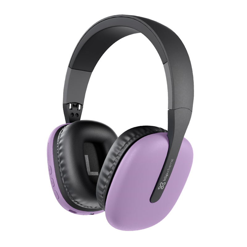 Audífonos Bluetooth Klip Xtreme ZoundTune KWH-010PR plegables de 40 mm - Morado