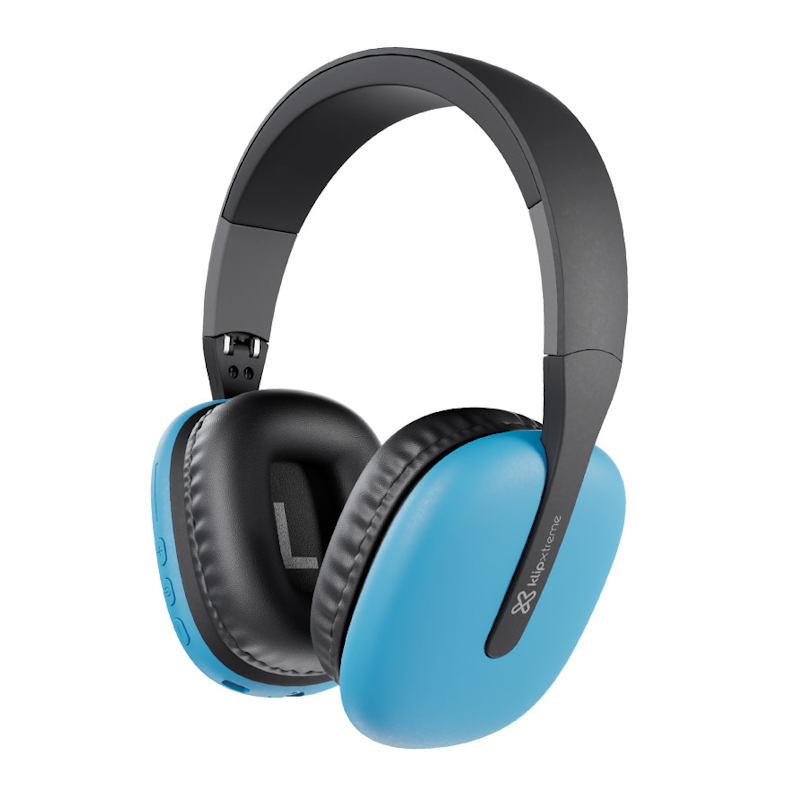 Audífonos Bluetooth Klip Xtreme ZoundTune KWH-010BL plegables de 40 mm - Azul