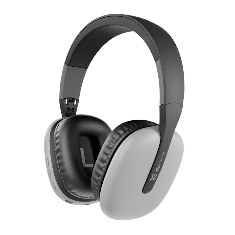 Audífonos Bluetooth Klip Xtreme ZoundTune KWH-010GR plegables de 40 mm - Plateado