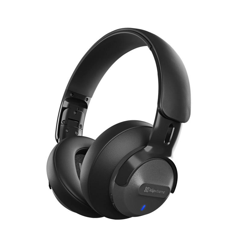 Audífonos Bluetooth Klip Xtreme Hi-Fi KNH-750GR ANC híbrida y conexión multipunto - Gris