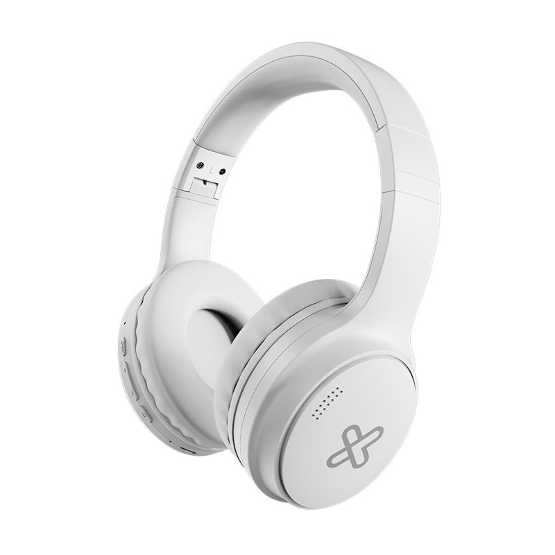 Audífonos Bluetooth Klip Xtreme Escape KNH-300WH con ANC, diseño plegable y carga USB-C - Blanco