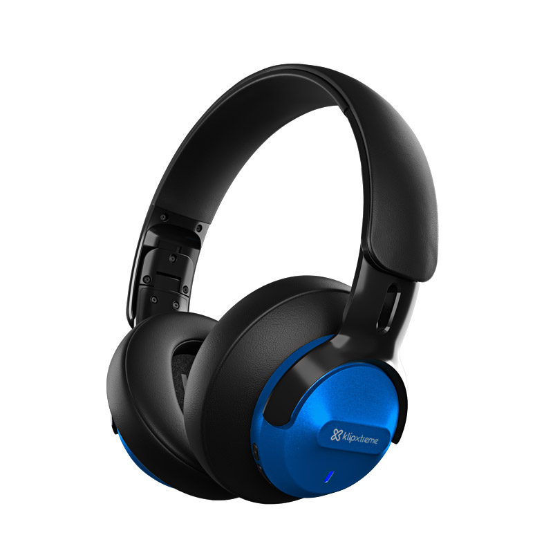 Audífonos Bluetooth Klip Xtreme Hi-Fi KNH-750BL ANC híbrida y conexión multipunto - Azul