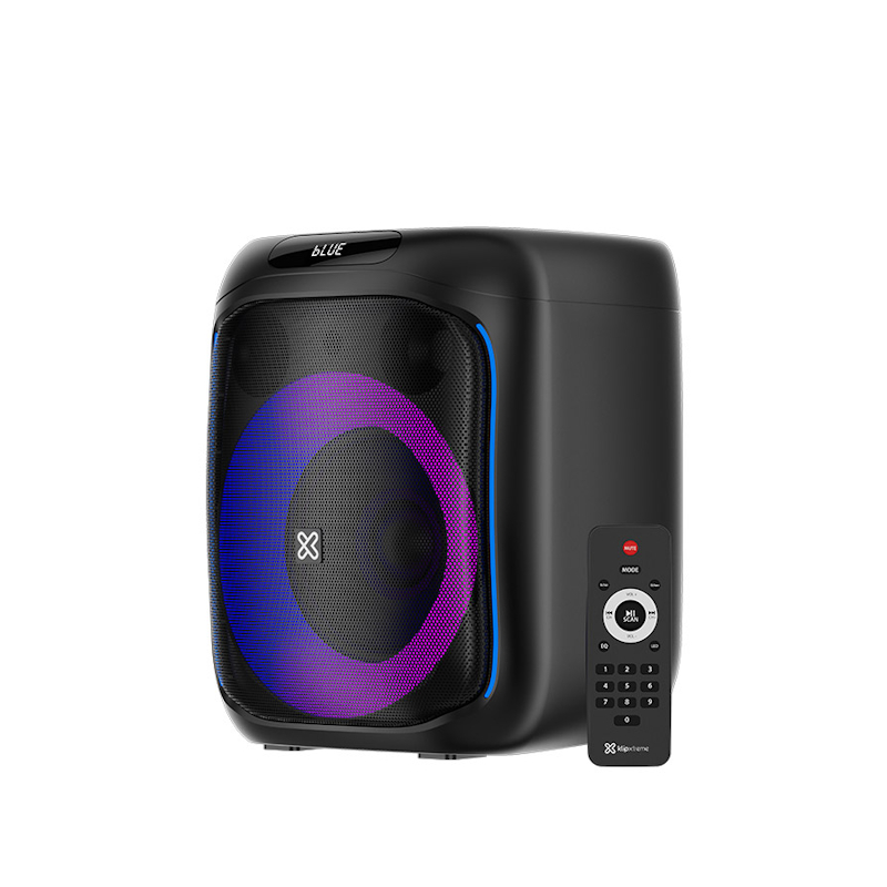 Parlante para karaoke Klip Xtreme BoomBlaster KLS-655 120 W RMS con luces LED y control remoto - Negro