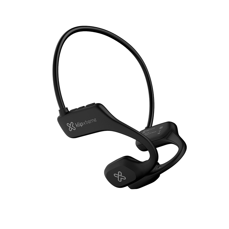 Audífonos de conducción ósea Klip Xtreme WaveZound KBC-500 Bluetooth deportivos IPX5 - Negro