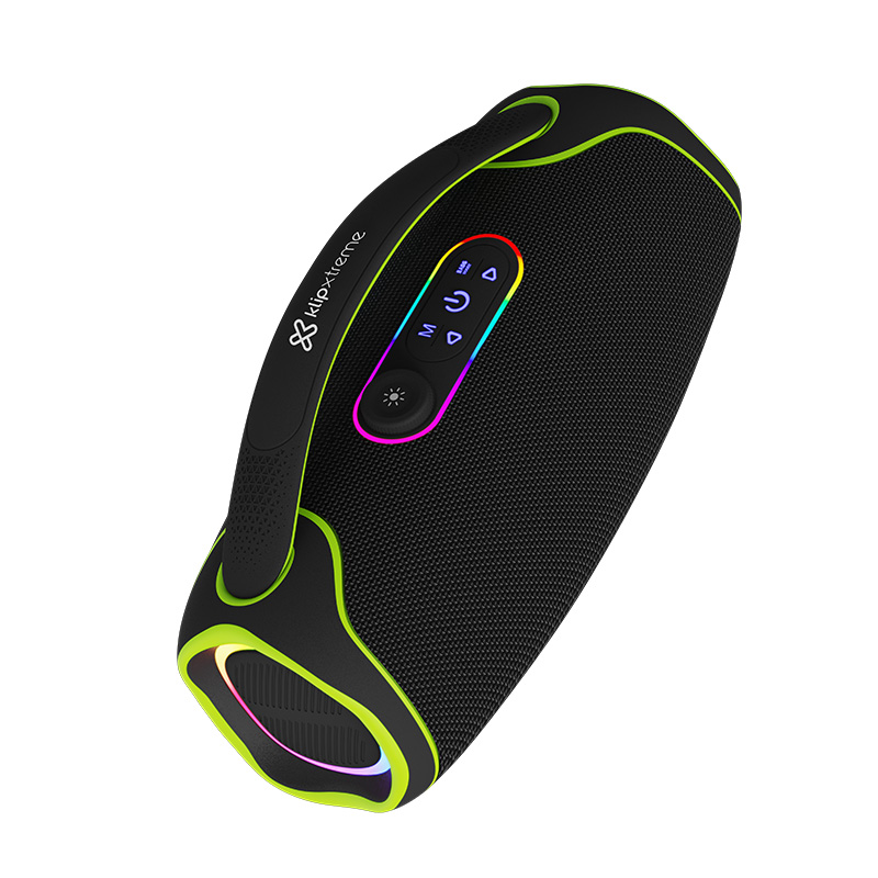 Parlante Bluetooth Klip Xtreme WaveRider Pro KBB-500 60 W RMS IPX5 con luces LED - Negro