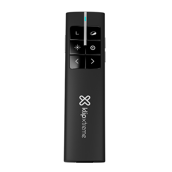 Presentador inalámbrico Klip Xtreme SlideMaster Pro KPP-500 con mouse aéreo y control por gestos - Negro