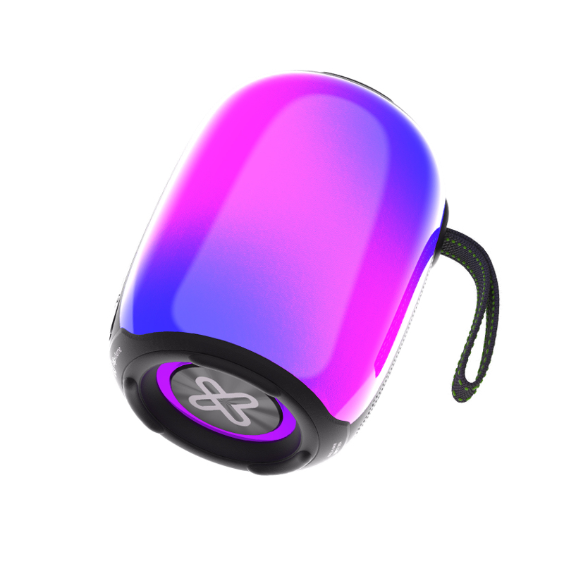 Parlante Bluetooth Klip Xtreme ZoundFire KBS-250BK 12 W RMS con luces LED de llama - Negro