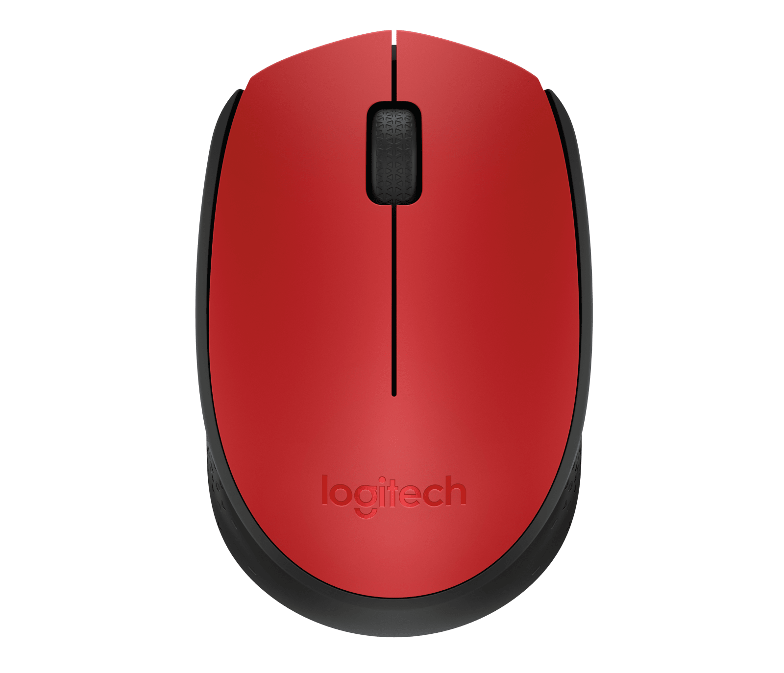 Mouse inalámbrico Logitech M170 rojo/negro por mayor