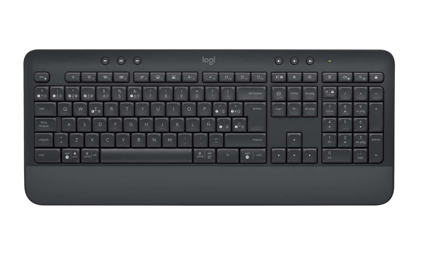 Teclado Logitech Signature K650 inalámbrico español grafito por mayor