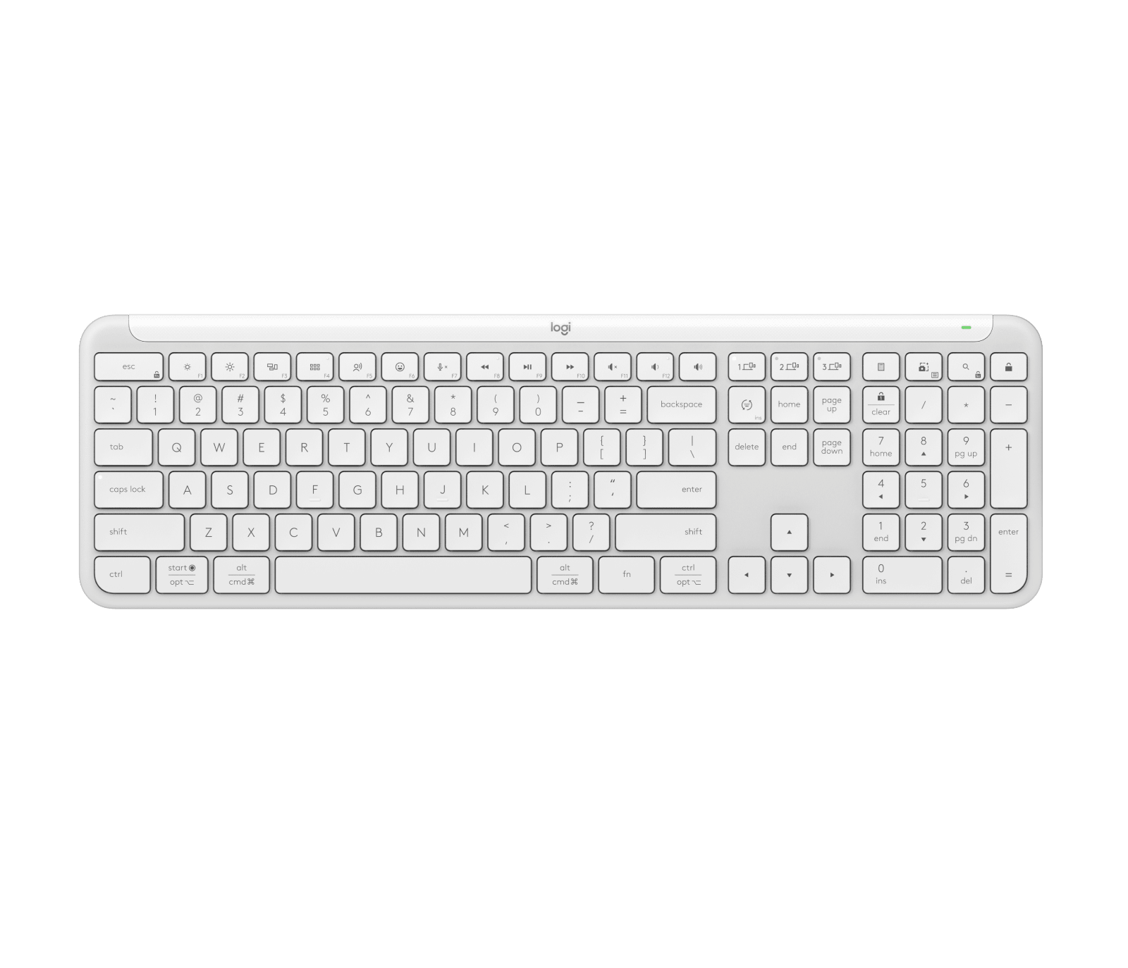 Teclado Logitech Signature Slim K950 español blanco crudo por mayor