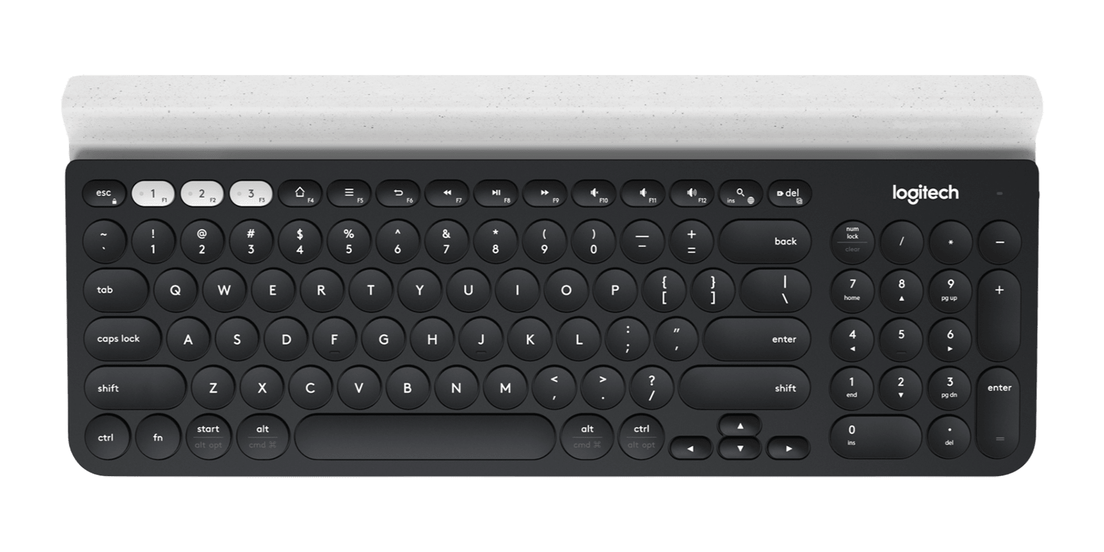 Teclado Logitech K780 multidispositivo español blanco por mayor