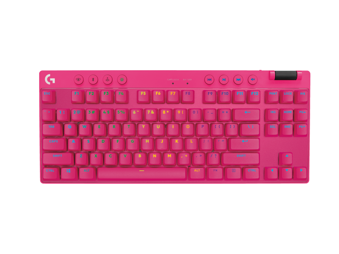 Teclado mecánico Logitech G PRO X TKL LIGHTSPEED táctil inglés magenta por mayor