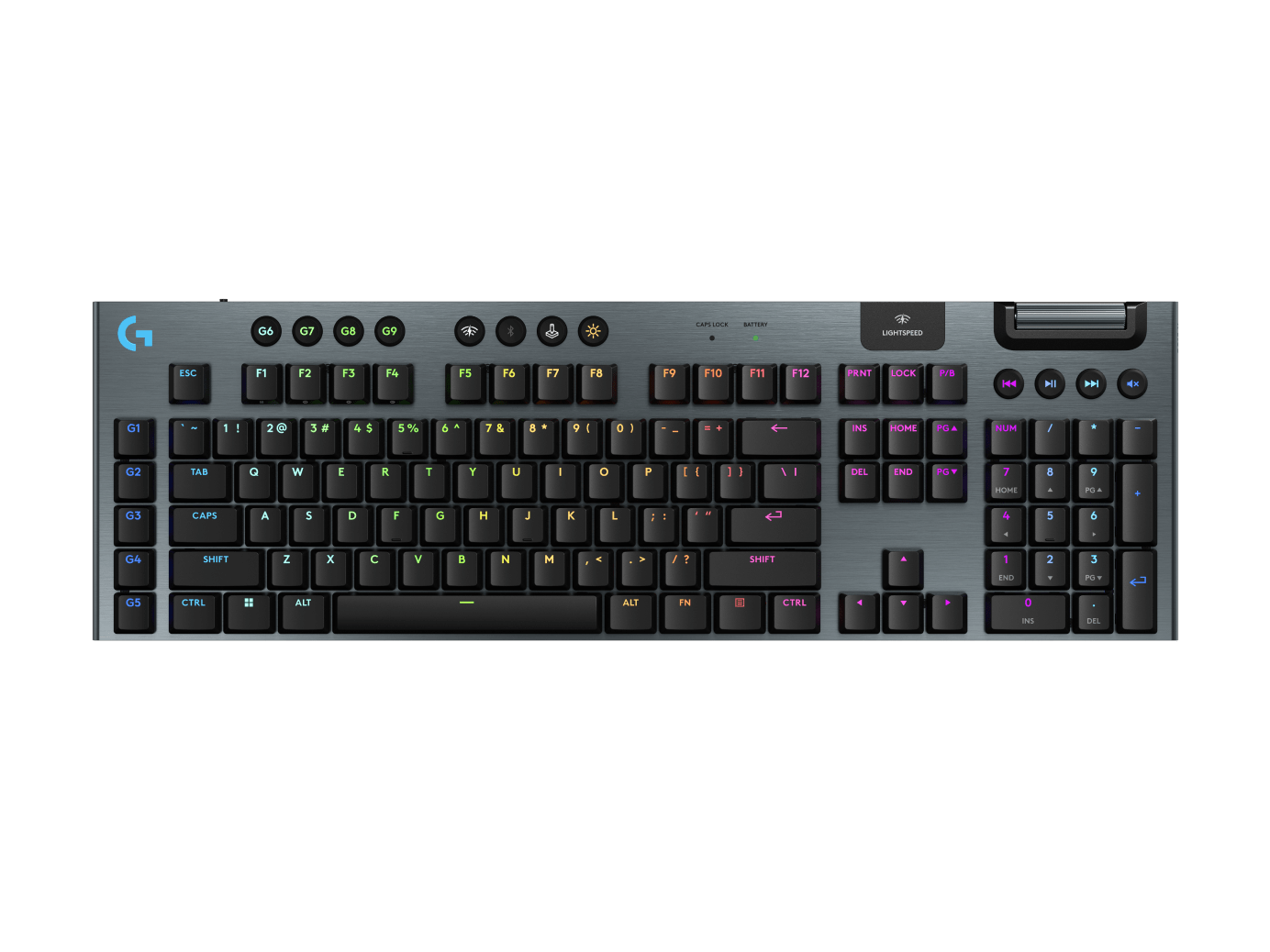 Teclado mecánico Logitech G915 X LIGHTSPEED táctil inglés negro por mayor