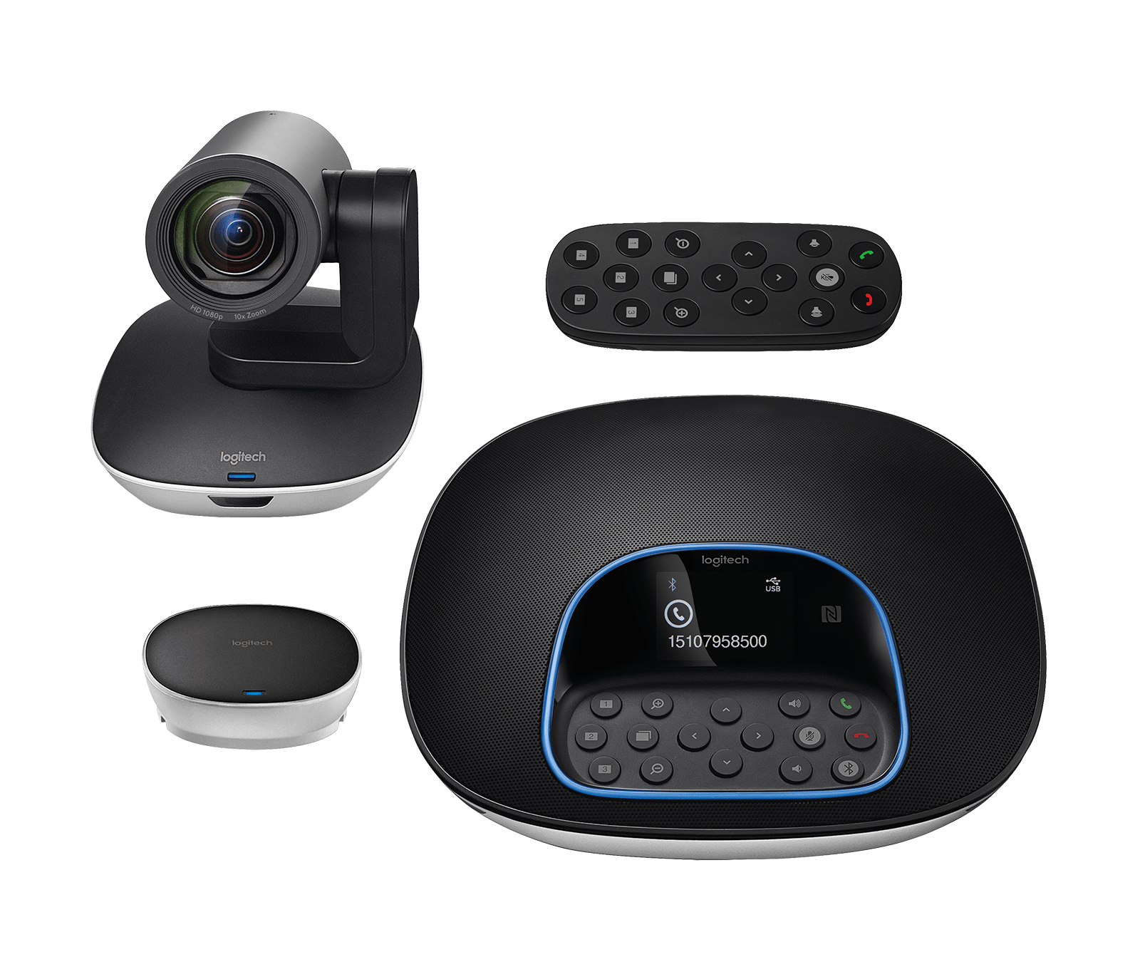 Sistema Logitech GROUP con micrófonos de expansión por mayor