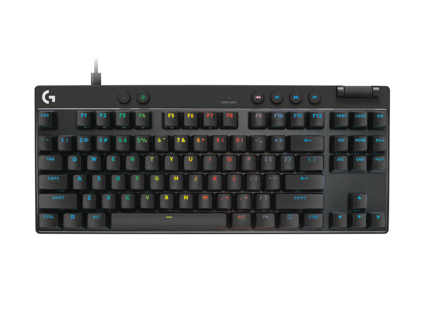 Teclado magnético Logitech G PRO X TKL RAPID USB inglés negro por mayor