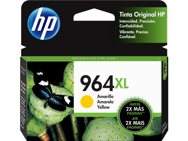 Cartucho de tinta original HP 964XL 3JA56AL por mayor - Amarillo